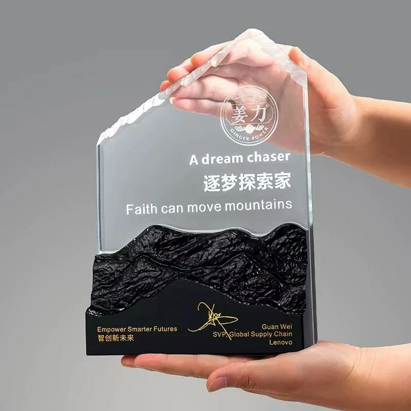 Medaglia di vetro aziendale
